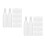 200Pcs Compact Clear Plastic Bottles with White Caps for Liquid Oils 4