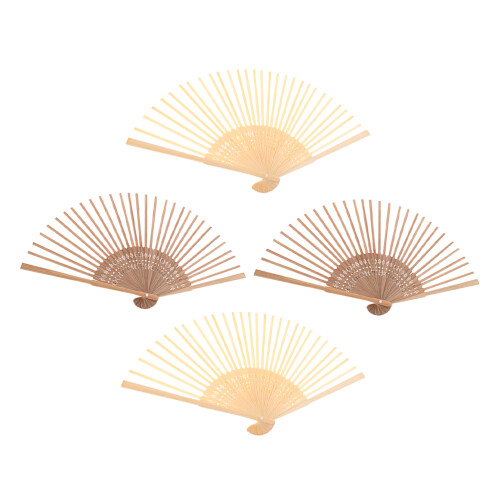 12Pcs Lightweight Bamboo DIY Folding Fan Frames for Craft Enthusiasts 1