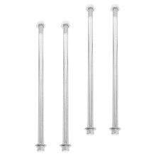 4Pièces Axes Et Entretoises En Acier Argenté Pour Tout-
