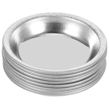 24Pcs Metal Paint Mixing Palette Small Round Silver for Artists