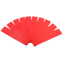 20Pcs Bright Red PVC Floor Markers for Tennis Soccer Training Aids