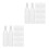 200Pcs Compact Clear Plastic Bottles with White Caps for Liquid Oils 9