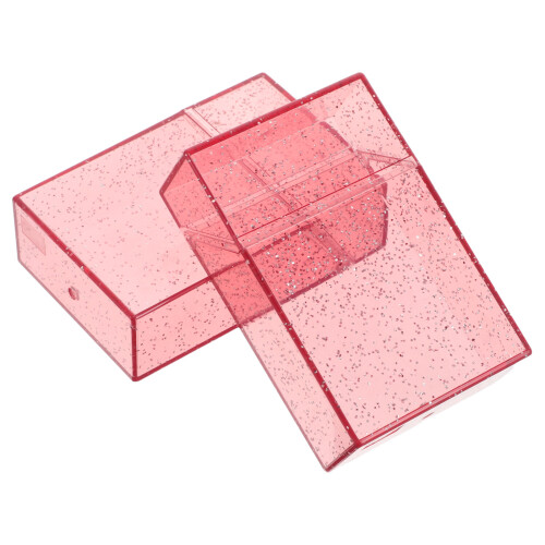 6Pcs Pink Transparent Box Plastic Portable 20 Cigarettes 1