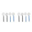 8Pcs Assorted Color Aquarium Fish Net Stainless Steel Extendable Net 4