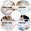 3Pcs Precise White Scale Rulers for Home Office and School Use 9