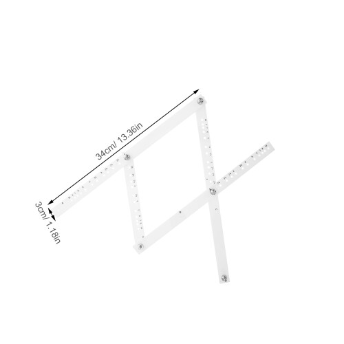 3Pcs Precise White Scale Rulers for Home Office and School Use 1