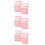 6Pcs Pink Transparent Box Plastic Portable 20 Cigarettes 4