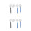 8Pcs Assorted Color Aquarium Fish Net Stainless Steel Extendable Net 10