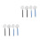 8Pcs Assorted Color Aquarium Fish Net Stainless Steel Extendable Net 6