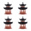 4Pcs Coffee Mini Plastic Statues for Micro Landscape Decoration 4