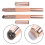 10Pcs Soft Silicone Double Ended Lip Brush Pink Makeup Applicator Set 11