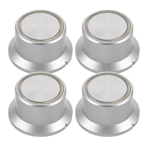 8Pièces Molettes De Volume Plastique Argenté Usage 2