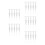 25Pcs White Plastic Vernier Calipers Mini Measuring Tool for Students 7