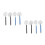 8Pcs Assorted Color Aquarium Fish Net Stainless Steel Extendable Net 8