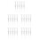 25Pcs White Plastic Vernier Calipers Mini Measuring Tool for Students 9