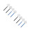 8Pcs Assorted Color Aquarium Fish Net Stainless Steel Extendable Net 5