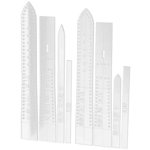 32Pcs Clear Acrylic Watchband Stencil DIY Craft Strap Template 2