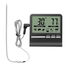 Kitchen Digital CookingThermometer Meat Food Temperature for Oven BBQ Grill Timer Function with Heat Meter for Cooking A