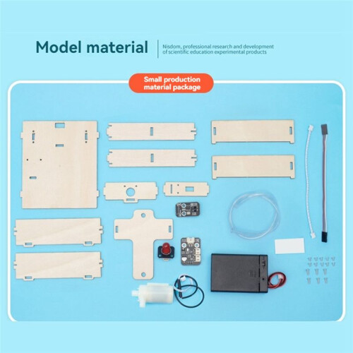 DIY Infrared Sensor Water Dispenser Model Science Experimental Tool Kit for Learning Wooden Puzzle Games 1