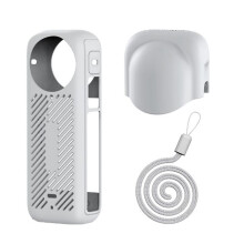 Siliconen Beschermset voor X4 Body Siliconen Hoesje X4 Lenskit Sportcamera Beschermende Accessoires Grijs