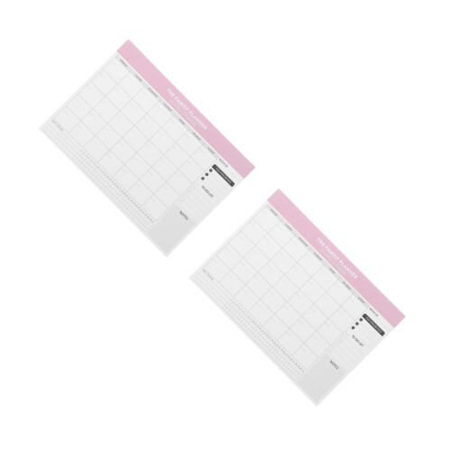 2Stk Pinker Aufgabenplaner Lehrer Wochenplan Notizblock 2