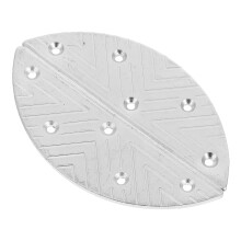 4Paires Plaques Renforts Talons En Fer Pratiques Pour Bottes Argentées