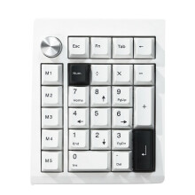 GMK26 Mechanical Keyboard 5.0/2.4ghz/Wired Hot Swappable Numpad Programmable for Win/ Support QMK/VIA White