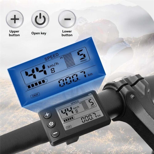 Three Mode Ebike Sine Wave Controller 24V/36V/48V with S866 LCD Display Waterproof Connector 30A for 1000W Ebike 2