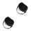 2Pcs Durable Black Oxford Lyre Harp Container Convenient Carrying Bag 9
