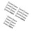 3Ensembles Vis Plaque Immatriculation Inox Argent Montage Simple 9