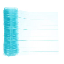 3Pièces Rideaux Porte PVC Bleu Ciel Transparent Souple