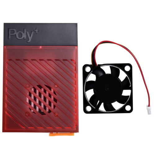 For Raspberry Pi 5 Case with Cooling Fan Enhanced Protection Durable Design Easy Assembly Perfect Fit Red 1
