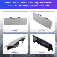 New Glasses Case Box Car Interior Roof Sunglasses Holder for - C200 C260 E260 E300 E200 GLC260GLC200GLC300,A