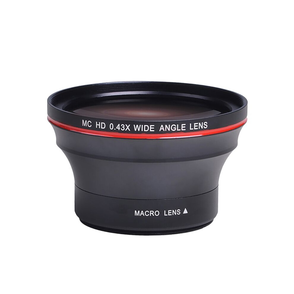 58Mm 0.43X Professional Hd Wide Angle Lens (W/Macro Portion) For 70D 77D 80D 90D Rebel T8i T7 T7i T6i T6s T6 6032356047686