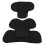 Cuscino per Seggiolino Auto per Bambini con Supporto per Testa e Collo, Nero, 47cm 1