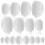 16Pairs Silicone Ear Tips for Earphones White Secure Fit Replacement 1