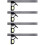 8Pcs Carpenter Combination Square Stainless Steel Ruler with 10