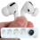 16Pairs Silicone Ear Tips for Earphones White Secure Fit Replacement 9
