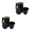 2Sets Brown Ceramic Tea Cup with Filter Lid for Hot and Cold Drinks 7