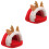 2Pcs Design Hamster Hideout Wear-Resistant PP Cotton House 4
