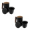 2Sets Brown Ceramic Tea Cup with Filter Lid for Hot and Cold Drinks 5