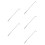 5Pcs Ergonomic Grip Silver Iron Fireplace Poker Stick for Fire Pits 5