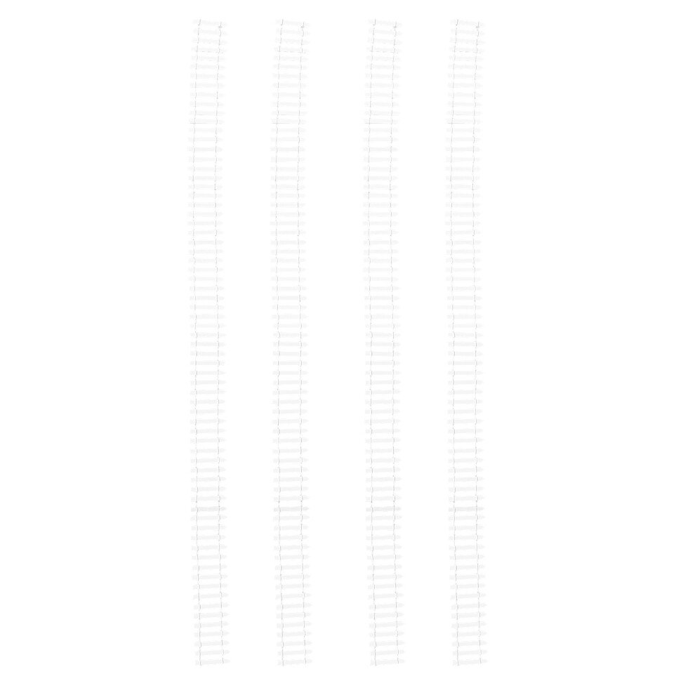 8Pcs White Plastic Mini Garden Fence Border For Fairy And Bonsai Decor 3633977973052