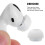 16Pairs Silicone Ear Tips for Earphones White Secure Fit Replacement 11