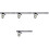 8Pcs Carpenter Combination Square Stainless Steel Ruler with 5