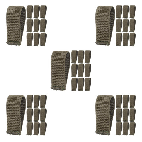 50Pièces Attaches Ceinture Élastiques En Nylon Vert Olive Résistantes 2