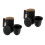 2Sets Brown Ceramic Tea Cup with Filter Lid for Hot and Cold Drinks 8