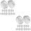 16Pairs Silicone Ear Tips for Earphones White Secure Fit Replacement 6