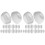 16Pairs Silicone Ear Tips for Earphones White Secure Fit Replacement 2