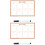 2Sets Children Drawing Board PVC Erasable Week Plan Whiteboard 6